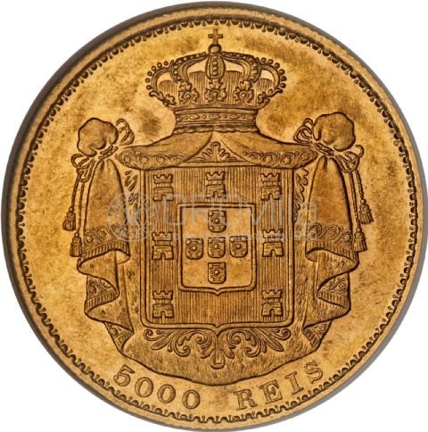5000 Reis - Luiz I 1867-1889 - Portogallo